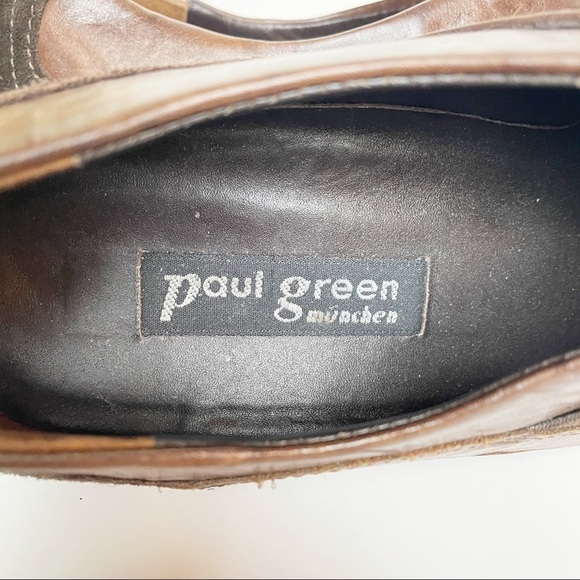 Paul Green Brown Leather Comfort Sneaker Loafers 6 - Picture 9 of 11